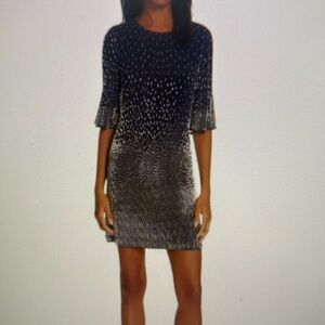 Alice + Olivia Thym Embellishes Bead Shift Tunic Dress - size 4